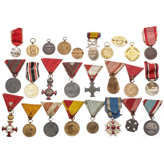 A small lot of mostly Austrian medals