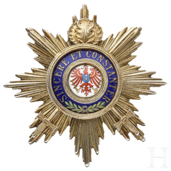 Prussia - a breast star of the Grand Cross of the Order of the Red Eagle with oakleaves and swords