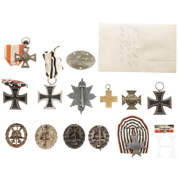 A collection of German awards, mainly World War I