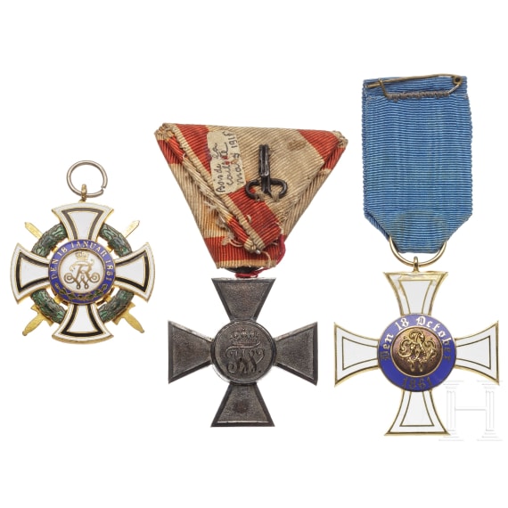 Three awards, 19th/20th century
