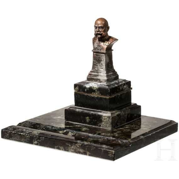 Emperor Franz Joseph I of Austria - desk set with small emperor bust