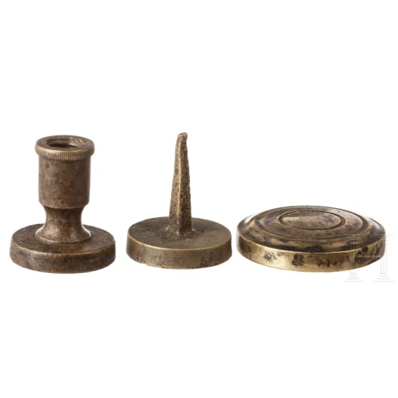 Six Russian/Soviet Union official seals resp. punches, 19th/20th century