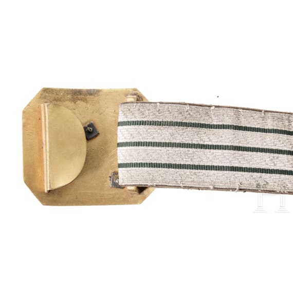 A sash with sabre hanger of a cavalry officer of the papal troops, 19th century