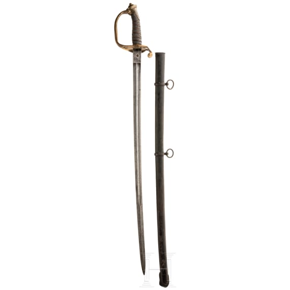 An officer's sabre, mid-19th century
