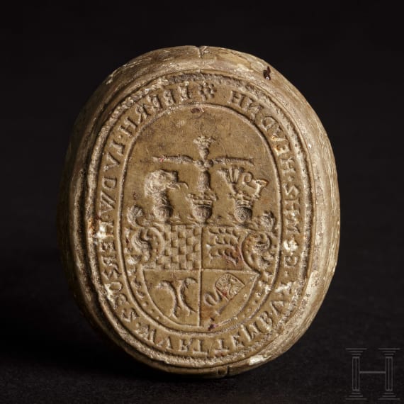 Eberhard Ludwig, Duke of Wurttemberg - a stone-carved seal, circa 1700