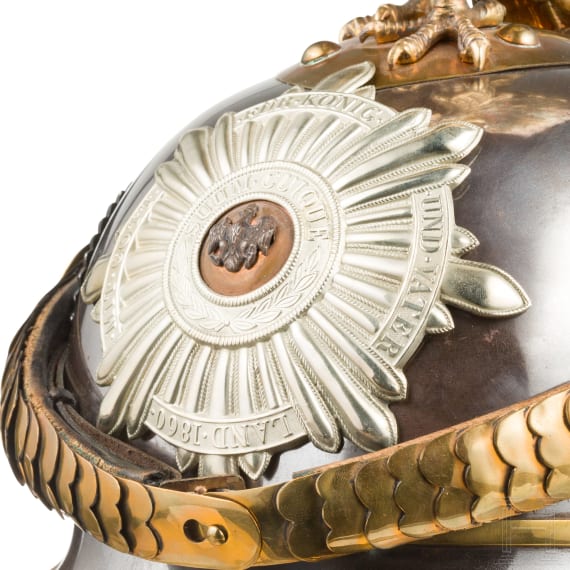 Helmet M 1889 for members of the Leibgendarmerie