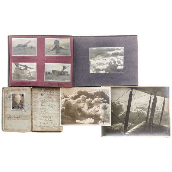 A photo album of a German aviation department in World War I