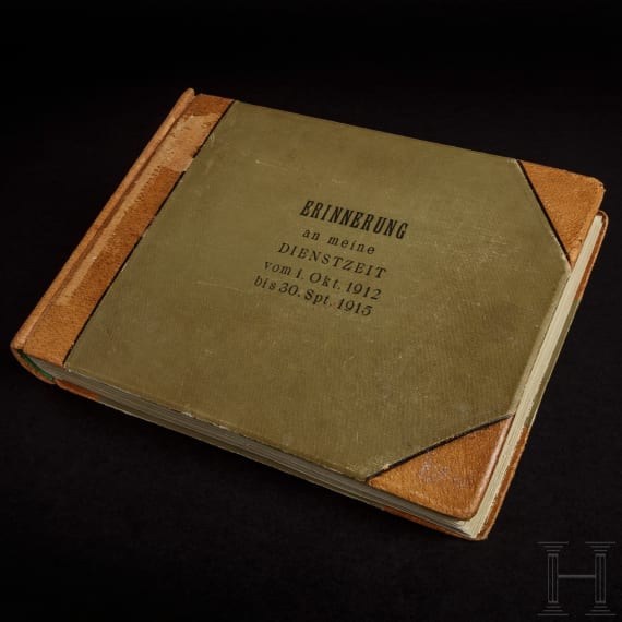 A photograph album of a sailor on the "SMS Strassburg", period of military service 1912-15