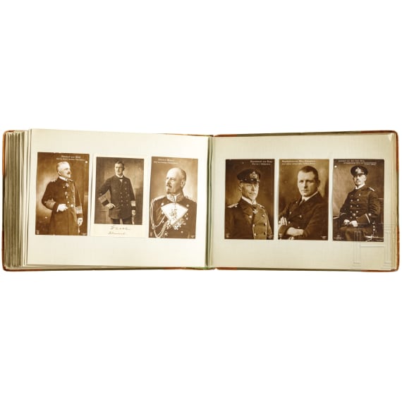 A photograph album of a sailor on the "SMS Strassburg", period of military service 1912-15