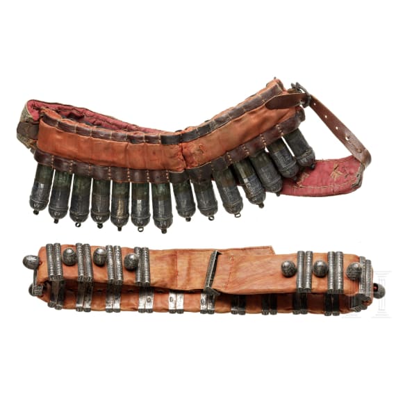 A Turkish pouchbelt and a belt from the Balkans, 19th/20th century