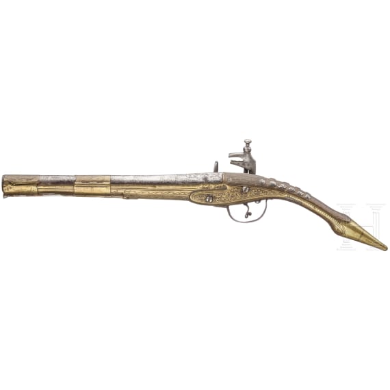 An Albanian flintlock pistol, circa 1850