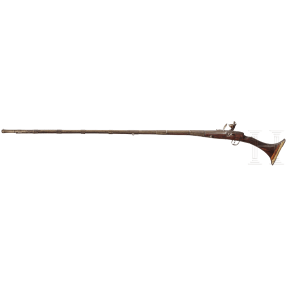 A Moroccan flintlock gun, 19th century