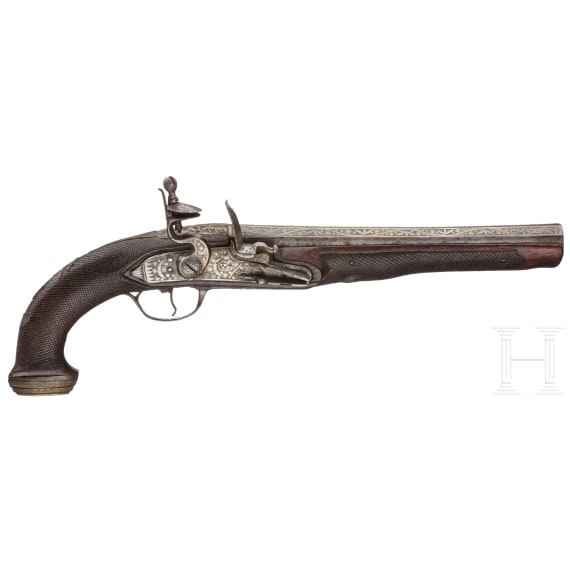 A French flintlock pistol, 1st half of the 19th century, manufactured for the Oriental market/colonies