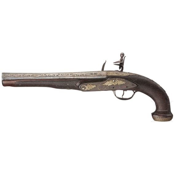 A French flintlock pistol, 1st half of the 19th century, manufactured for the Oriental market/colonies