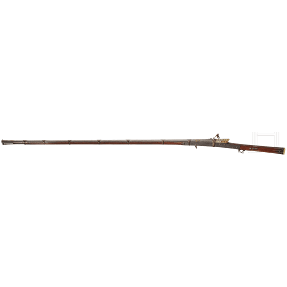 An Indian matchlock gun, 18th/19th century