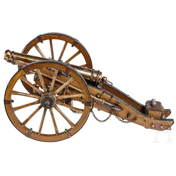 A model canon, modern replica in 19th century style