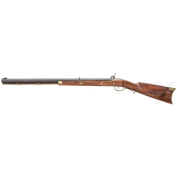 A percussion rifle, Italian collector's replica in 1840ies style