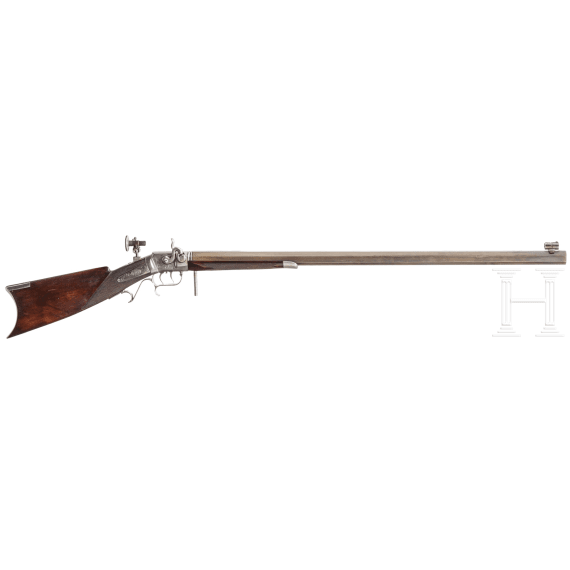 An Italian heavy target rifle in 19th century style