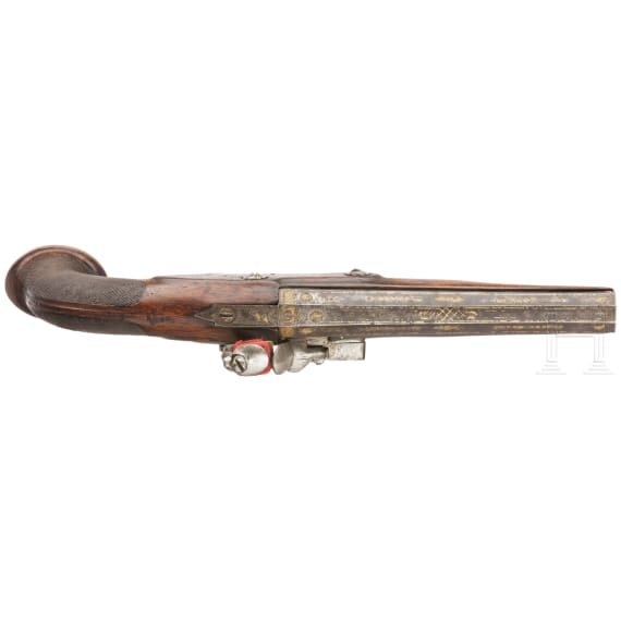 A flintlock pistol by Leclerc, Paris/France, circa 1800