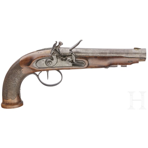 A German flintlock pistol, circa 1820