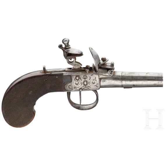 Flintlock derringer, Li&egrave;ge, around 1820