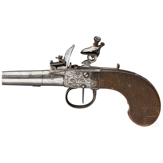 Flintlock derringer, Li&egrave;ge, around 1820