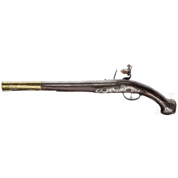 Flintlock pistol, Balkan Turkish, 18th / 19th century