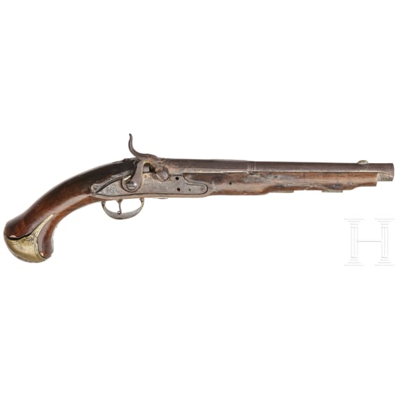 A percussion pistol, Germany, ca. 1730