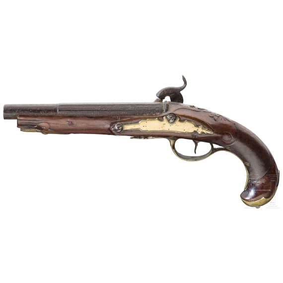 Percussion pistole, Germany, ca. 1760