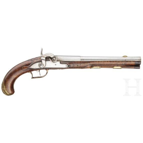 A German pewrcussionpistol, ca. 1760