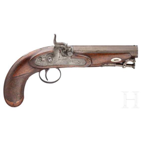A percussion pistol by Weatherhead Walters & Co, Great Britain, circa 1830