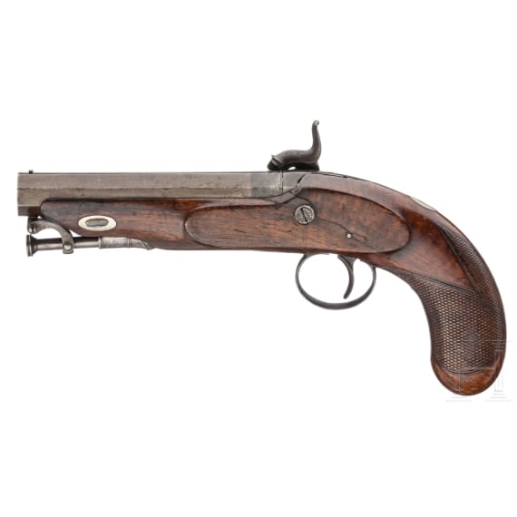 A percussion pistol by Weatherhead Walters & Co, Great Britain, circa 1830