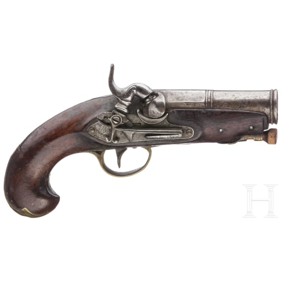 Two percussion pocket pistols, Spain, circa 1830/40