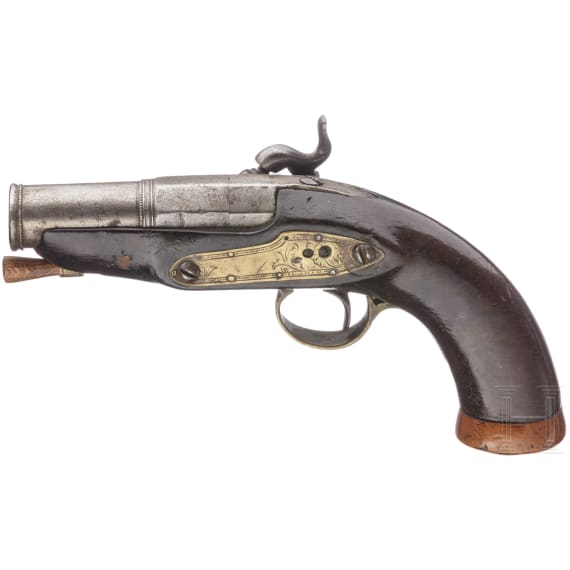 Two percussion pocket pistols, Spain, circa 1830/40