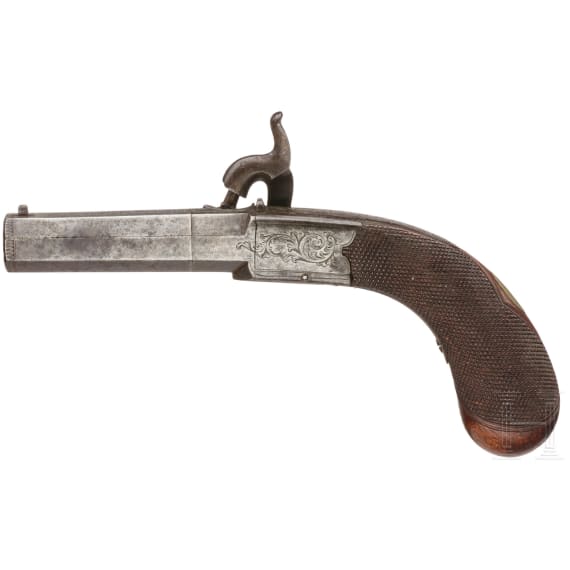 A British percussion pocket pistol by E. M. Reilly & Co. London, circa 1840