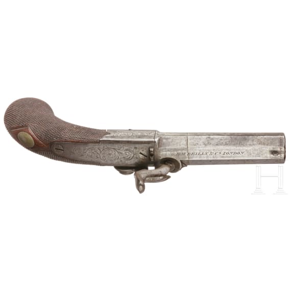 A British percussion pocket pistol by E. M. Reilly & Co. London, circa 1840