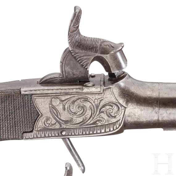 A pair of percussion pistols, Birmingham, ca. 1840
