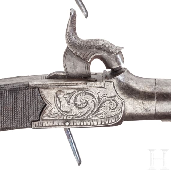A pair of percussion pistols, Birmingham, ca. 1840