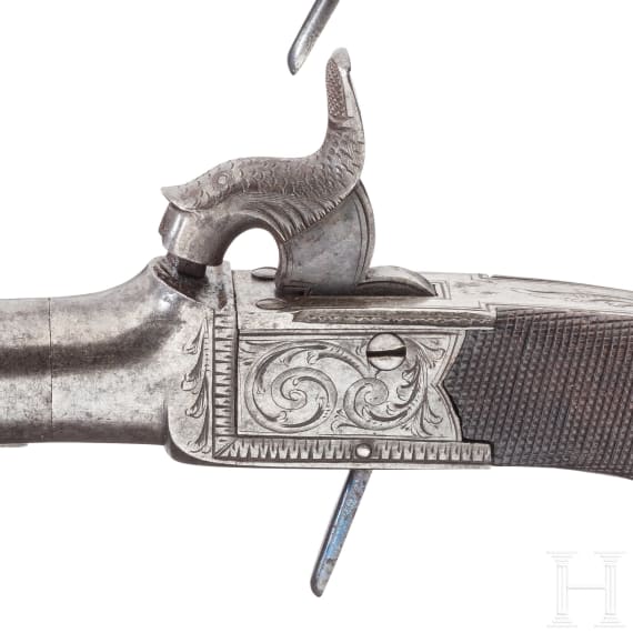 A pair of percussion pistols, Birmingham, ca. 1840