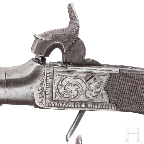 A pair of percussion pistols, Birmingham, ca. 1840