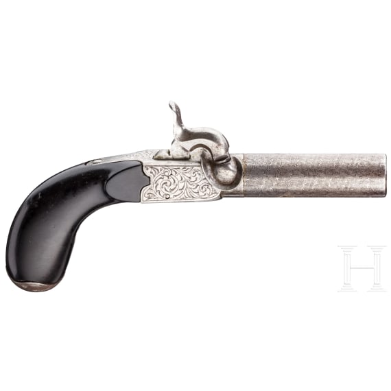 A pocket percussion pistol, Li&egrave;ge, circa 1850