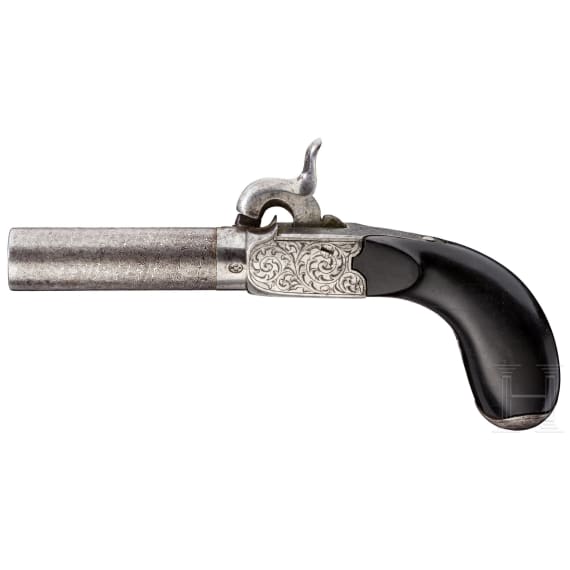 A pocket percussion pistol, Li&egrave;ge, circa 1850
