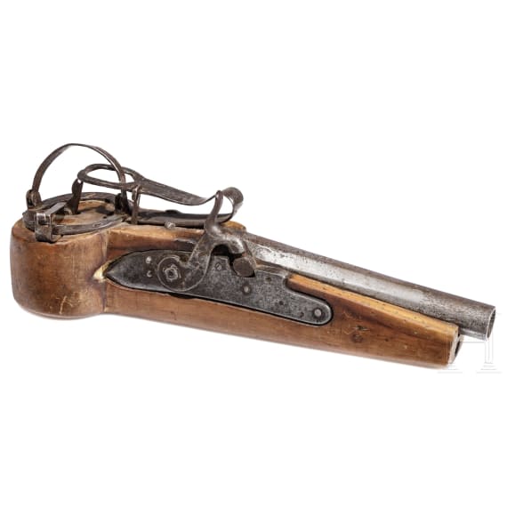 A percussion poacher's trap, 19th century