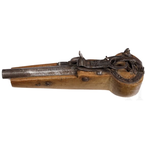 A percussion poacher's trap, 19th century