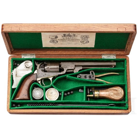 A percussion revolver Manhatten Fire Arms Co, Navy, Newark, USA, circa 1862
