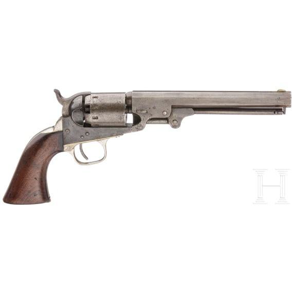 A percussion revolver Manhatten Fire Arms Co, Navy, Newark, USA, circa 1862