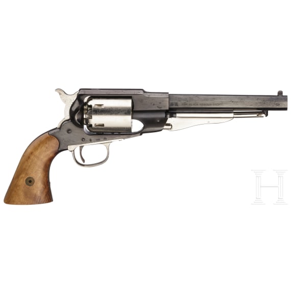 An Italian Replica of a Remington New Model Army percussion revolver (Armi San Paolo)