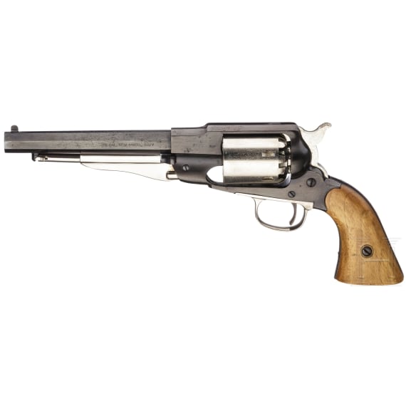 An Italian Replica of a Remington New Model Army percussion revolver (Armi San Paolo)