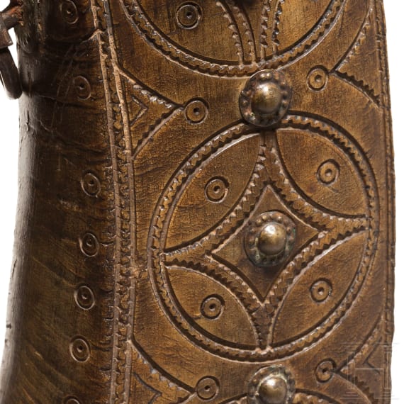 Two powder flasks, Hungary/Balcans, 19th century