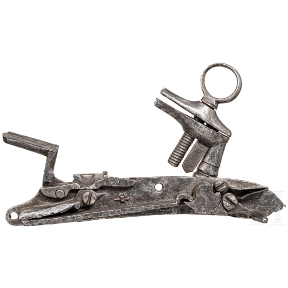 A Portugese flintlock with a "Meio &agrave; Francesa-Meio &agrave; Portuguesa"- mechanism, 18th century
